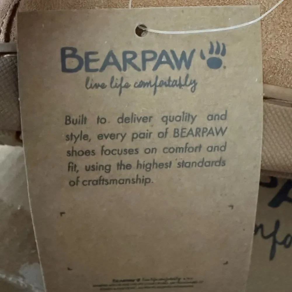 BEARPAW Jamie Youth Moccasin Loafers Suede Wool Lined Iced Coffee Size 4 NIB